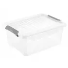 Box with lid clipbox Leonie 37.5x28.5x16cm 11.4L transparent Photo 1