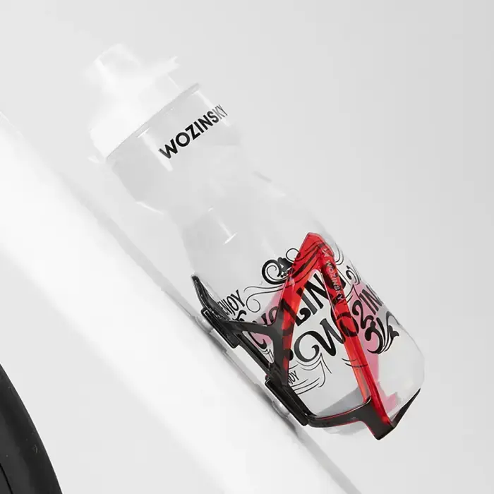 Wozinsky WUR-01BR Bike Bottle Holder Basket - Black and Red Photo 9