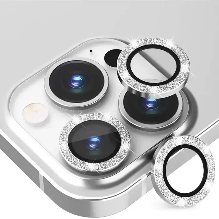 Tempered Glass HARD DIAMOND for camera (LENS) for Iphone 13 Pro/13 Pro Max silver (lens 3 pieces) Foto 9