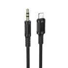 Borofone Cable AUX BL25 Nice - Lightning to jack 3,5mm - 1 metre black Photo 1