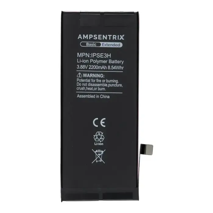  AmpSentrix Basic battery for iPhone SE 2022 (high capacity 2200 mAh) Фото 2