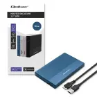 Qoltec Aluminium Enclosure | SSD HDD 2.5'' drive | SATA | USB 3.0 | Super speed 5Gb/s | 2TB | Blue Photo 8