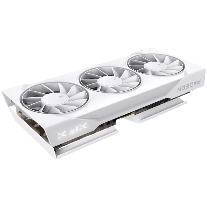 XFX Swift AMD Radeon RX 9060 XT OC White Triple Fan Gaming Edition 16GB GDDR6 128-bit HDMI 2x DP Foto 2