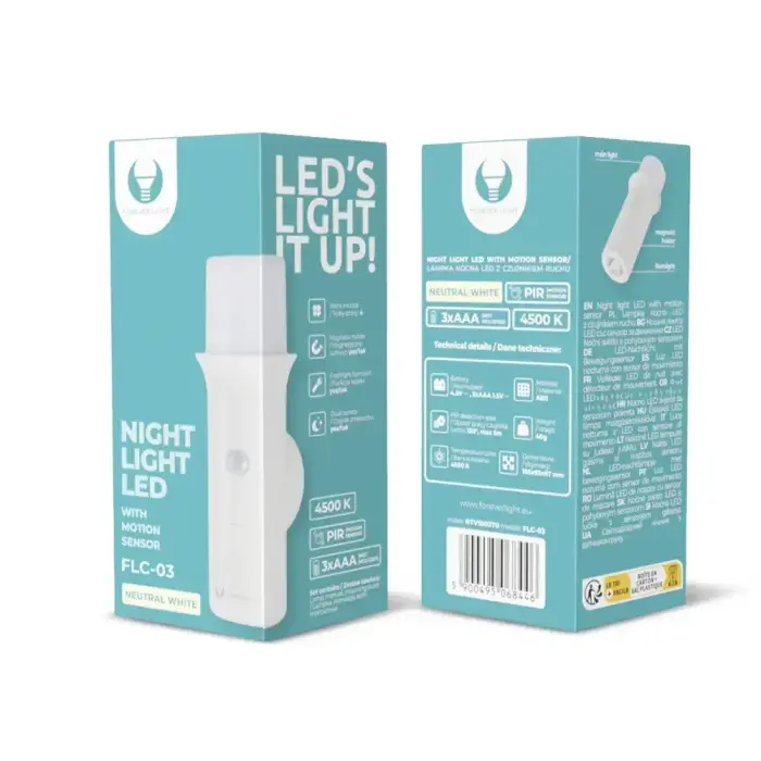 Wardrobe LED Light FLC-03 PIR 3xAAA Forever Light Photo 7
