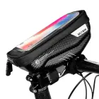 WILDMAN traveling bag for bike handlebars with zipper E1 1L ( 4 "- 7" ) black Photo 8