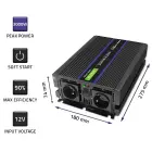 Qoltec Monolith voltage converter 3000 MS Wave | 12V to 230V | 1500/3000 | USB Foto 4