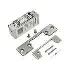 Qoltec Electric strike With lock and memory + mounting plate | 12V | Stainless steel Foto 2
