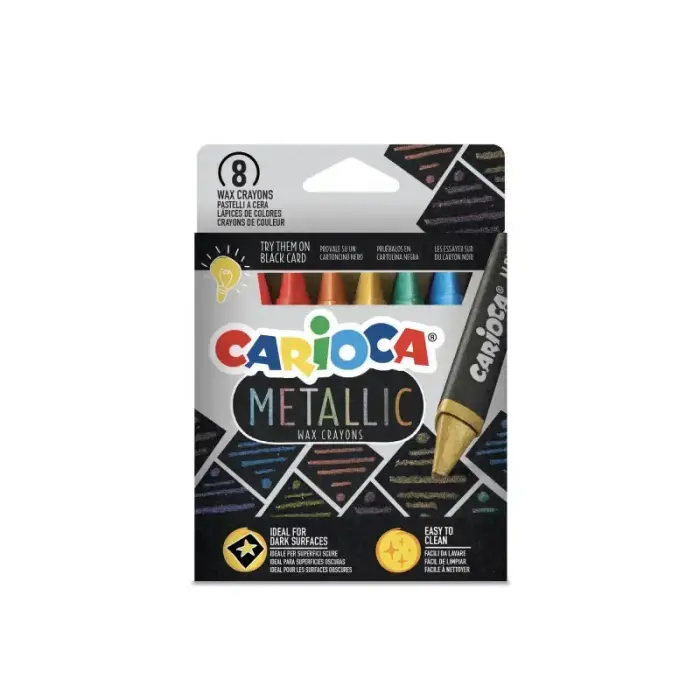 Vaska krītiņi CARIOCA Metallic 8 gab Foto 2