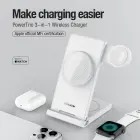Nillkin PowerTrio 3in1 Wireless Charger MagSafe for Apple Watch White (MFI) Фото 2