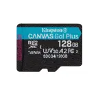 Kingston memory card 128GB microSDXC Canvas Go Plus Gen4 200MB/s A2 U3 V30 + adapter Фото 1