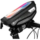 WILDMAN traveling bag for bike handlebars with zipper 1L (4 "- 7") E1 black Photo 3