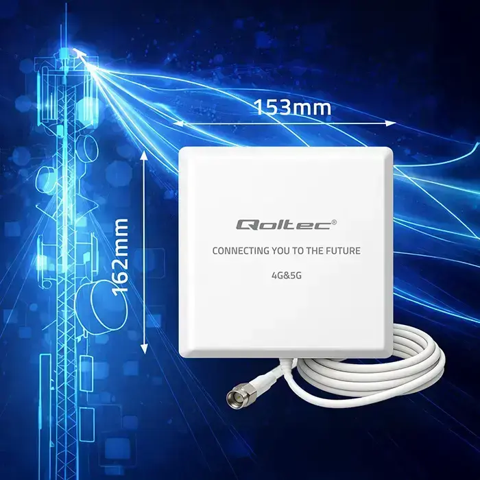 Qoltec 4G 5G LTE antenna | 9dBi | directional | external | SMA | waterproof | 3m Foto 8