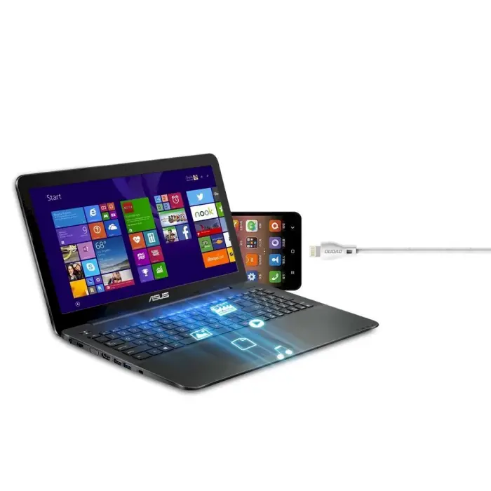 Dudao L4M провод для передачи данных и зарядки | USB-A на Micro USB | 12W | 2m | белый Фото 5