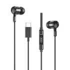 XO wired earphones EP81 USB-C black Photo 1