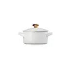 Mini Cocotte stoneware dish Ø10cm white Photo 2