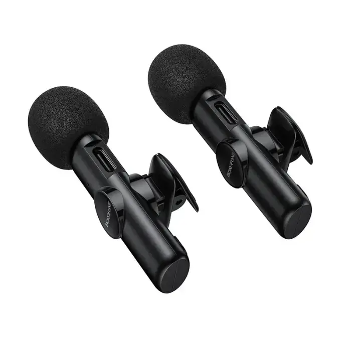 Borofone Lavalier wireless microphone BFK16A Winner Type C black - 2 pieces Photo 4