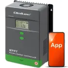 Qoltec Solar Charge Controller MPPT with Temperature Sensor 80A | 12V / 24V | LCD | Bluetooth | APP | GEL | LiFePO4 Foto 1