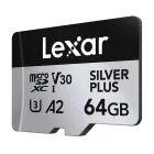 Karta pamięci Lexar High-Performance Silver Plus microSDXC 64GB + adapter Фото 4