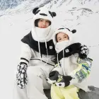 Qunature Panda Heat Transfer Ski Gloves Kids Size S - Black/White Foto 4