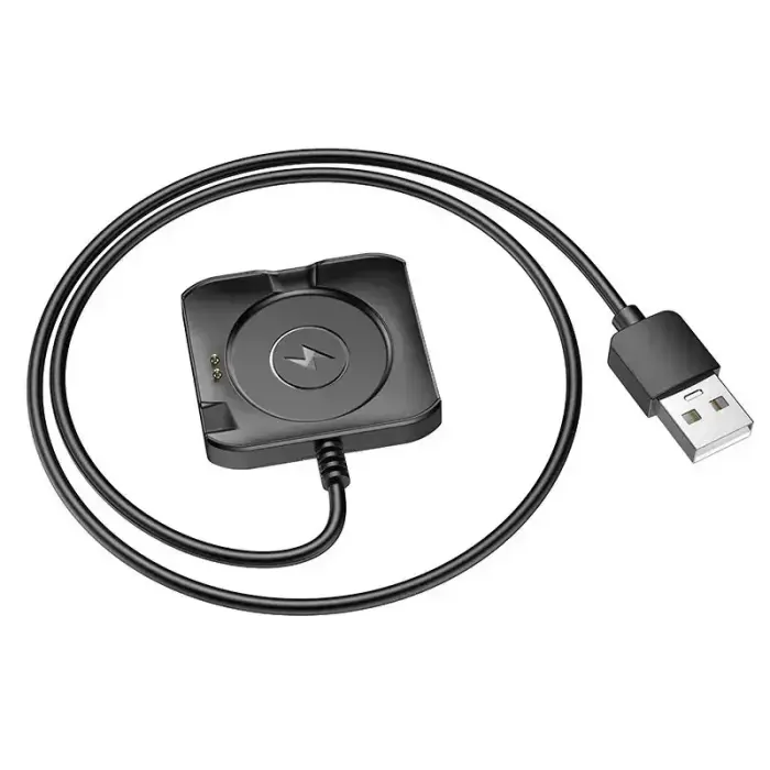 Charging cable for smartwatch Hoco 0,6 m Y28 black Foto 2