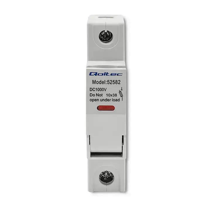 Qoltec Fuse base with diode + DC fuse| 1P|1000V |30A |10x38 |solar Фото 10