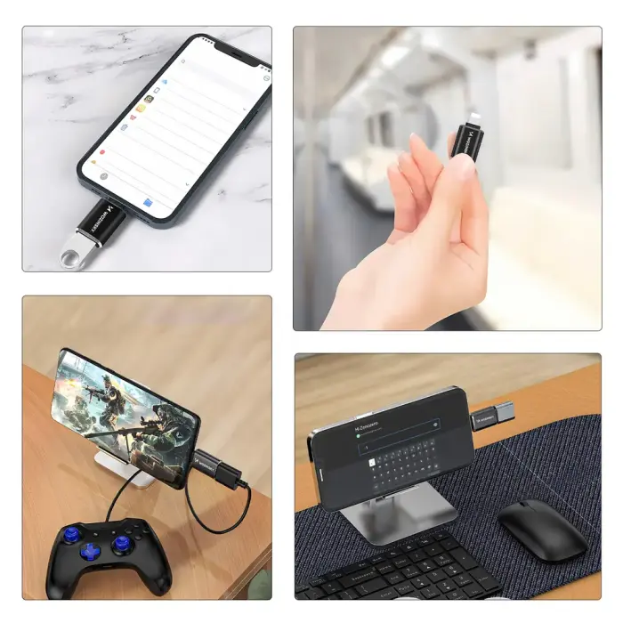 Wozinsky WALA-01 Lightning to USB-A OTG Adapter - Black Фото 2