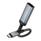Cable USB C to HDTV conversion cable Hoco 4K 30Hz 0,2 m UA43A metal gray Фото 4
