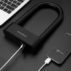 Rockbros 32210818001 SMART Bicycle Lock with Fingerprint Reader and Bluetooth Connectivity - Black Фото 6