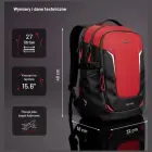 Diablo Chairs Multifunctional Laptop Backpack Prime  black red Photo 6