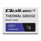 Qoltec Thermal grease 4.63 W/m-K | 1g | Grey Photo 2