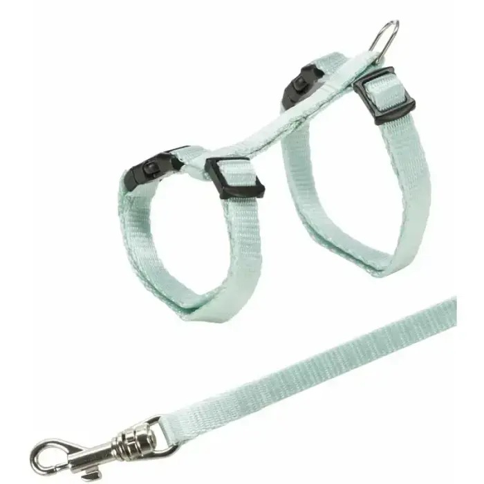 Krūšu siksna kaķēniem - Trixie Kitten Harness with Lead, 19:31cm/8mm, Lead 1.20m. Photo 4