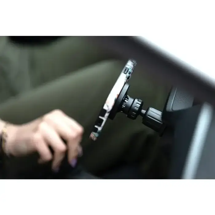 Magnetic car phone holder compatible with Magsafe Forcell F-Grip PrecisionX windshield/ dashboard / air vent black Photo 14