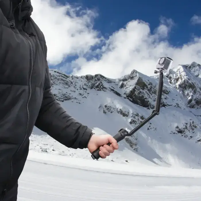 3 in 1 Monopod Tripod with Selfie Stick for GoPro - Black Foto 13