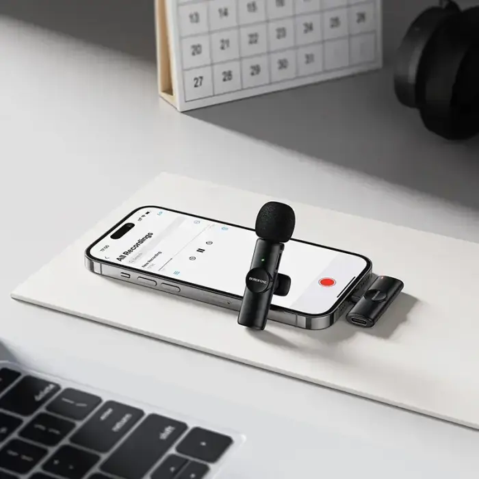 Borofone Lavalier wireless microphone BFK16 Winner Lightning black Фото 7