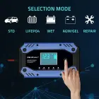 Qoltec Intelligent charger for STD AGM GEL LiFePO4 | Battery charger with repair function |12-24V |10A | LCD | 9 - stage charging Фото 2