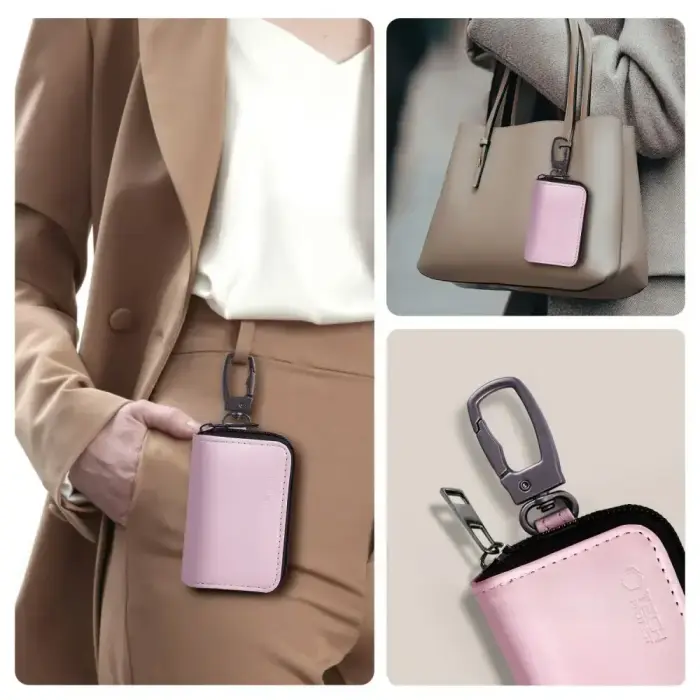 KLATKA FARADAYA TECH-PROTECT KLR300 POUCH KEYLESS RFID SIGNAL BLOCKER CASE PINK Foto 4