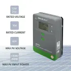 Qoltec Solar Charge Controller MPPT with Temperature Sensor 10A | 12V / 24V | LCD | 2 x USB | GEL | LiFePO4 Фото 2