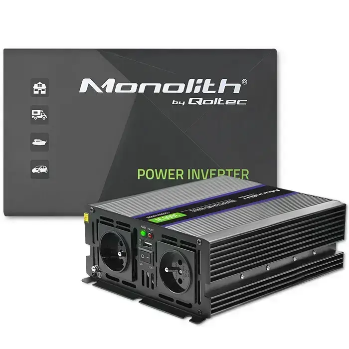 Qoltec Monolith voltage converter 3000 MS Wave | 12V to 230V | 1500/3000 | USB Foto 15