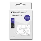 Qoltec Tape for BROTHER TZe-221 | 9mm x 8m | White / Black overprint Photo 7
