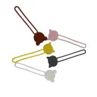 Silicone cable reel - yellow Foto 4