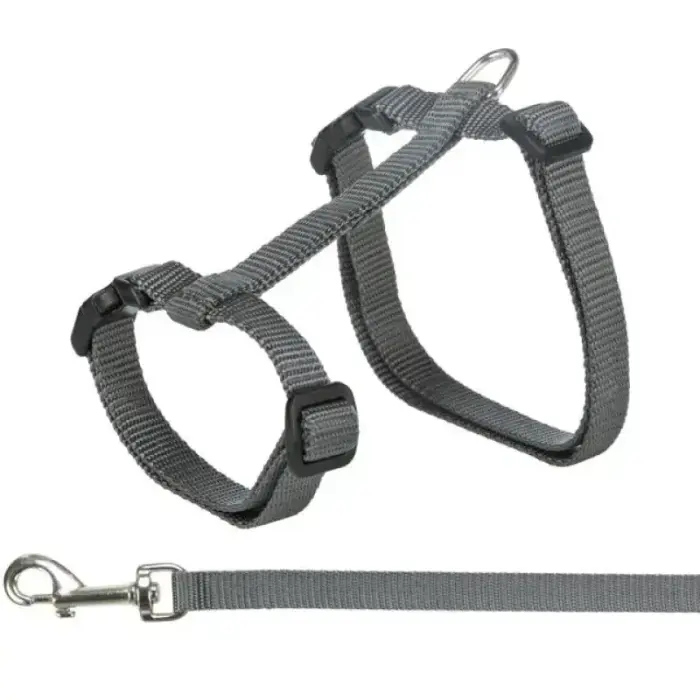 Krūšu siksna ar pavadu kaķiem - Trixie Harness XL with Lead 34:57cm/13mm, Lead 1.20m Фото 3