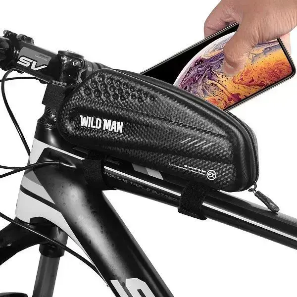 WILDMAN traveling bag for bike frame with zipper 1L EX black Photo 4