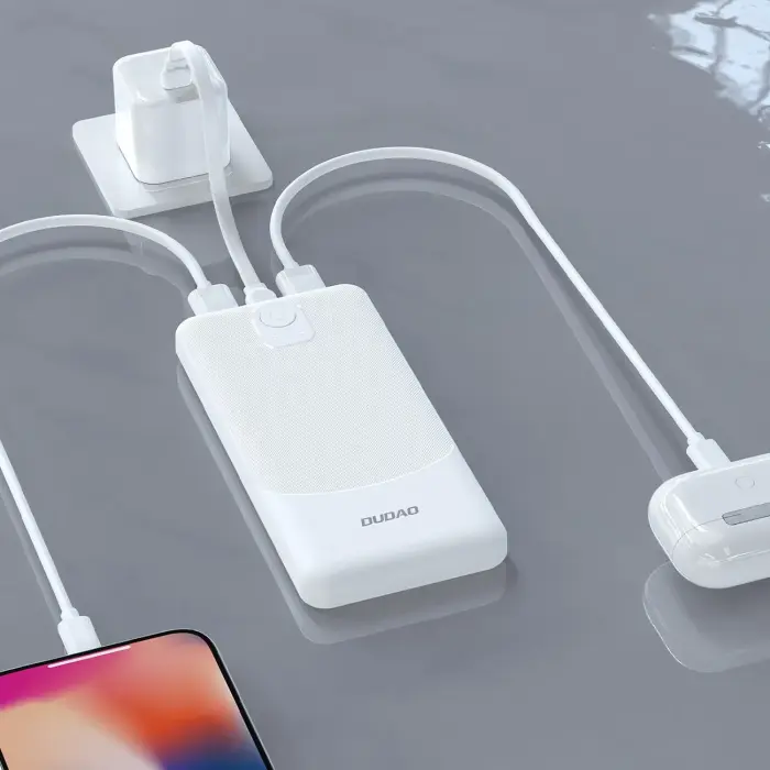 Dudao K10 внешний аккумулятор (powerbank) | 10000 mAh | 12W | USB-C, USB-A | LED дисплей | черный Фото 6