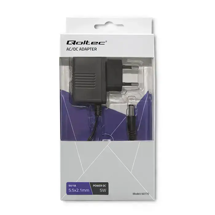 Qoltec Plug-in power supply 5W | 5V | 1A | 5.5*2.1 Foto 4