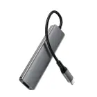 Acefast J18 USB Hub USB-C 6-in-1 HDMI 4K 60Hz PD90W Docking Station - Gray Фото 3