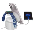 Canyon 4 in 1 Wireless Charging Stand, 30W max, Size: 70x70x70.3mm, weight: 414g, with 65W charger and 1M cable, white Foto 4