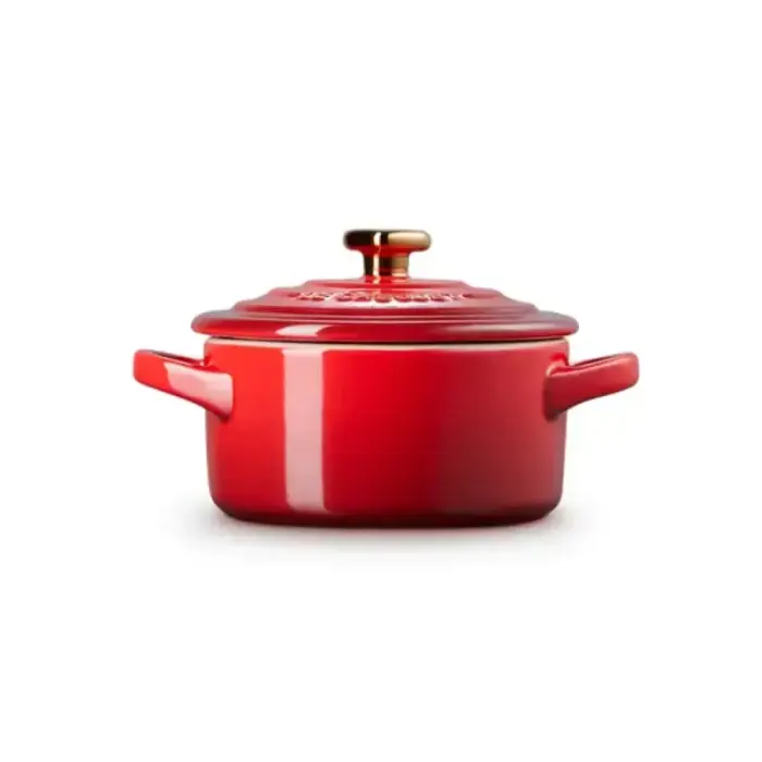 Mini Cocotte stoneware dish Ø10cm red Photo 2