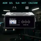 Qoltec Intelligent microprocessor charger 12V 24V 25A | Rectifier with repair function for AGM GEL SLA battery | LCD Фото 2