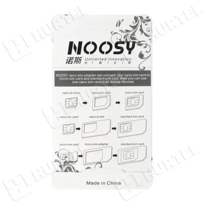 Noosa SIM Card Adapter Set + Key - White Foto 3