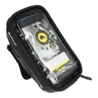WILDMAN traveling bag for bike handlebars with zipper E1 1L ( 4 "- 7" ) black Photo 3
